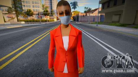 Sbfyri in a protective mask for GTA San Andreas