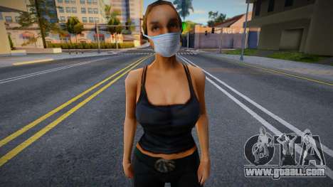 Catalina in a protective mask for GTA San Andreas