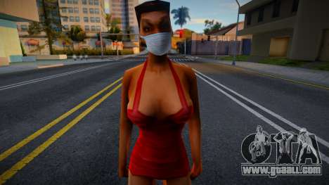 Sbfypro in a protective mask for GTA San Andreas