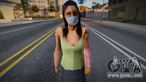 Ofyst in a protective mask for GTA San Andreas
