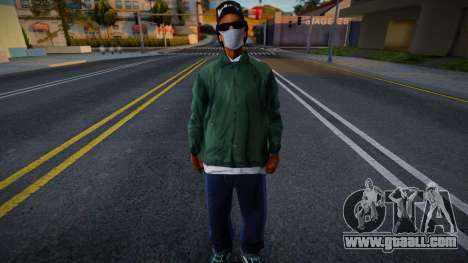 Ryder in a protective mask for GTA San Andreas