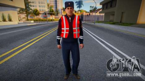 PPP employee in winter uniform for GTA San Andreas