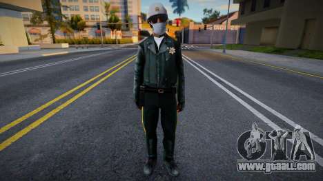 Lapdm1 in a protective mask for GTA San Andreas