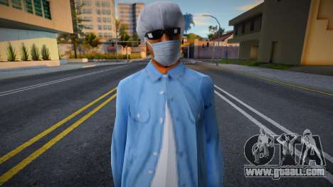 Sbmycr in a protective mask for GTA San Andreas