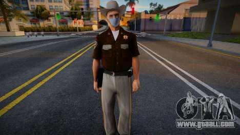 Sheriff in protective mask for GTA San Andreas