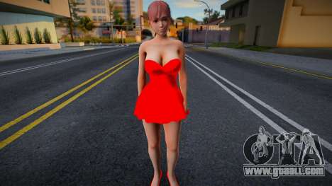 Honoka Red Dress for GTA San Andreas
