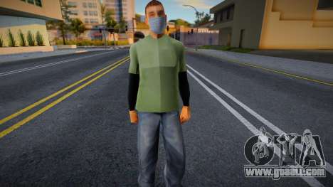 Swmycr in a protective mask for GTA San Andreas
