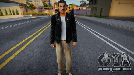 Biker with mustache for GTA San Andreas
