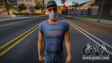 Dwmylc2 in a protective mask for GTA San Andreas