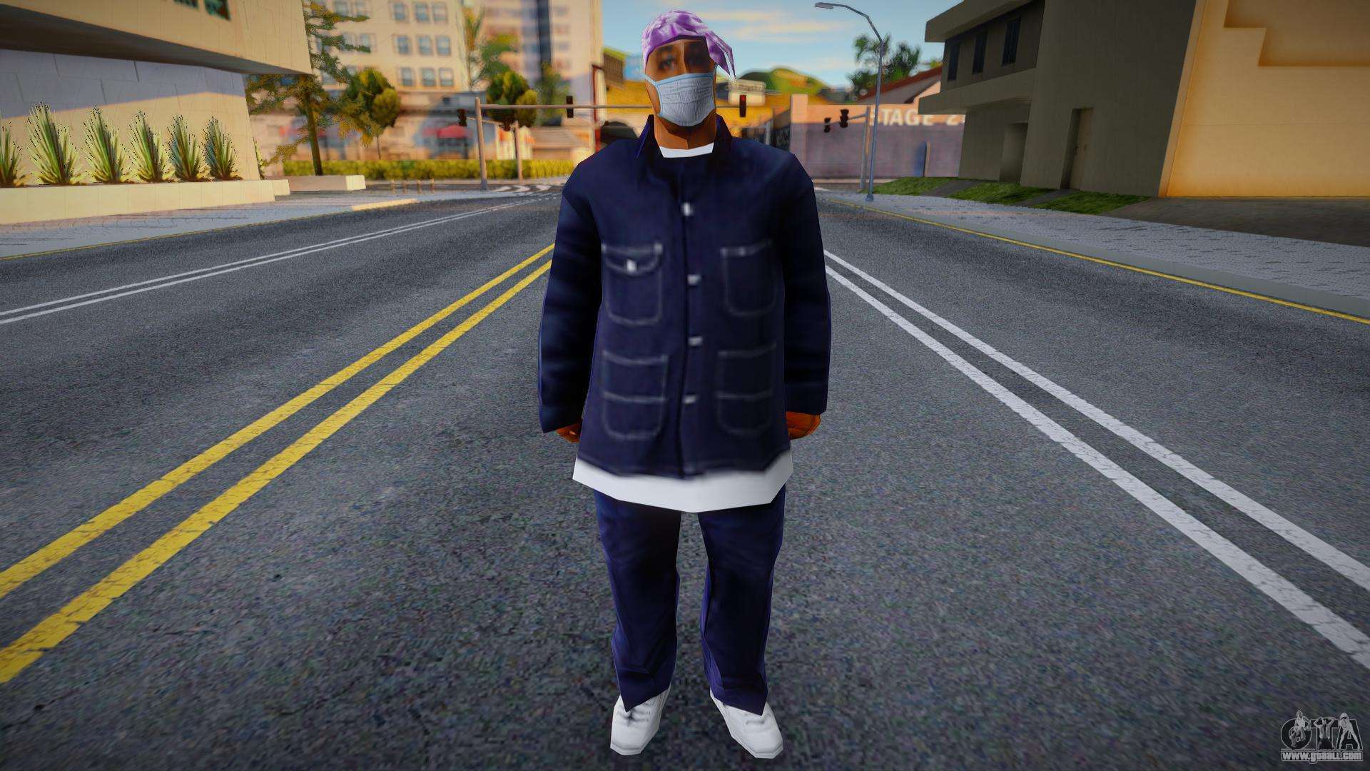 Ballas 2 in a protective mask for GTA San Andreas