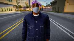 Ballas 2 in a protective mask for GTA San Andreas