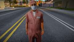 Janitor in a protective mask for GTA San Andreas