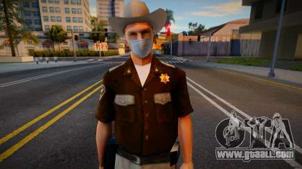 Sheriff in protective mask for GTA San Andreas