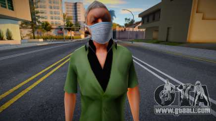 Cwfofr in a protective mask for GTA San Andreas
