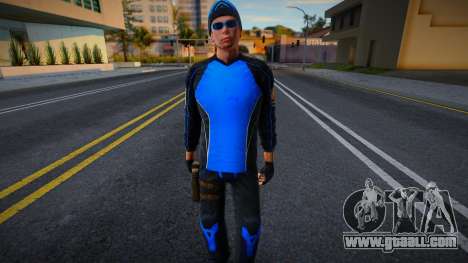 Blue Skydiver for GTA San Andreas