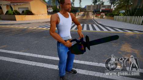 Iridescent Chrome Weapon - Chnsaw for GTA San Andreas