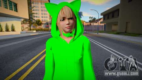 Girl in a green suit for GTA San Andreas