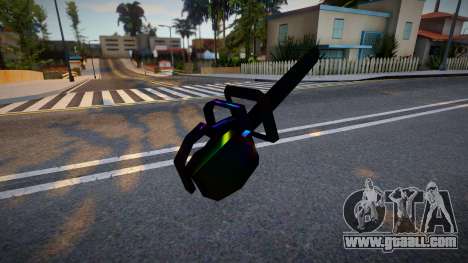 Iridescent Chrome Weapon - Chnsaw for GTA San Andreas