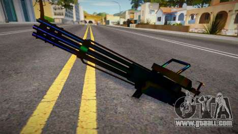 Iridescent Chrome Weapon - Minigun for GTA San Andreas