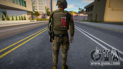 Military man in full uniform for GTA San Andreas