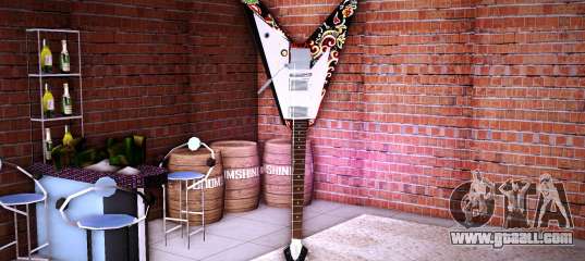 Gibson Jimi Hendrix Flying V for GTA Vice City