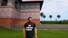 AOL Black T Shirt for GTA Vice City Definitive Edition