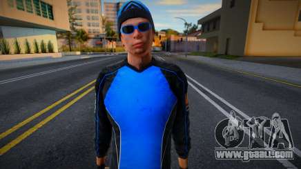 Blue Skydiver for GTA San Andreas