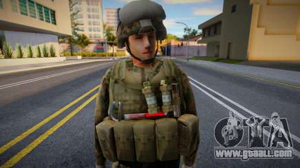 Military man in full uniform for GTA San Andreas