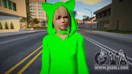 Girl in a green suit for GTA San Andreas