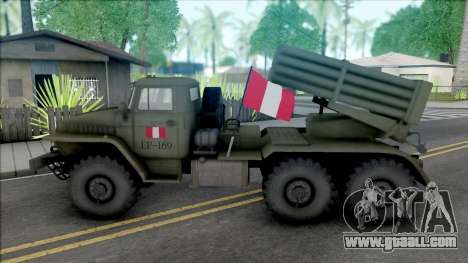Ural 375 BM-21 Peruvian Army for GTA San Andreas
