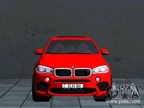 BMW X6M AM Plates for GTA San Andreas