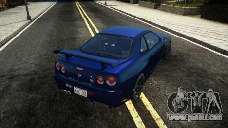 Nissan Skyline GT-R R-34 V-Spec (SA Style) for GTA San Andreas