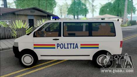 Volkswagen Transporter T5 Politia for GTA San Andreas