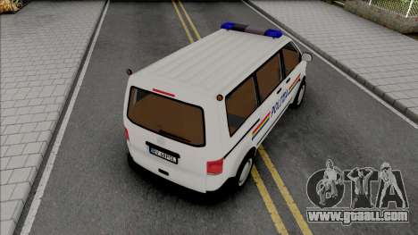 Volkswagen Transporter T5 Politia for GTA San Andreas