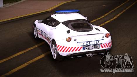 Lotus Evora S Politia for GTA Vice City