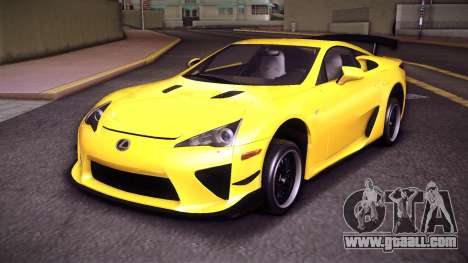 Lexus LFA Nurburgring for GTA Vice City