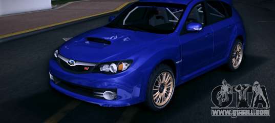 Subaru Impreza WRX STI GRB (LHD) (Golden Rims) for GTA Vice City