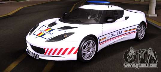 Lotus Evora S Politia for GTA Vice City