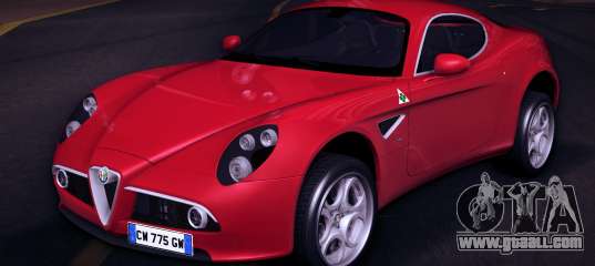 Alfa Romeo 8C Competizione (Rims 2) for GTA Vice City