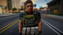 New Chris Redfield for GTA San Andreas