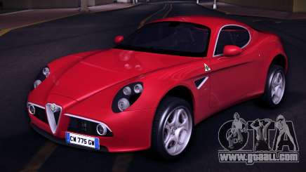 Alfa Romeo 8C Competizione (Rims 2) for GTA Vice City
