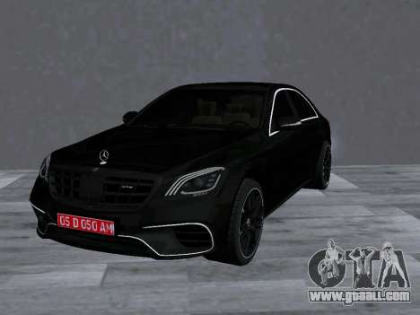 Mercedes Benz S63 AMG (W222) Tinted for GTA San Andreas