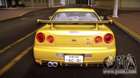 Nissan Skyline GT-R V-Spec R34 02 for GTA Vice City