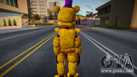 Withered Fredbear V2 for GTA San Andreas