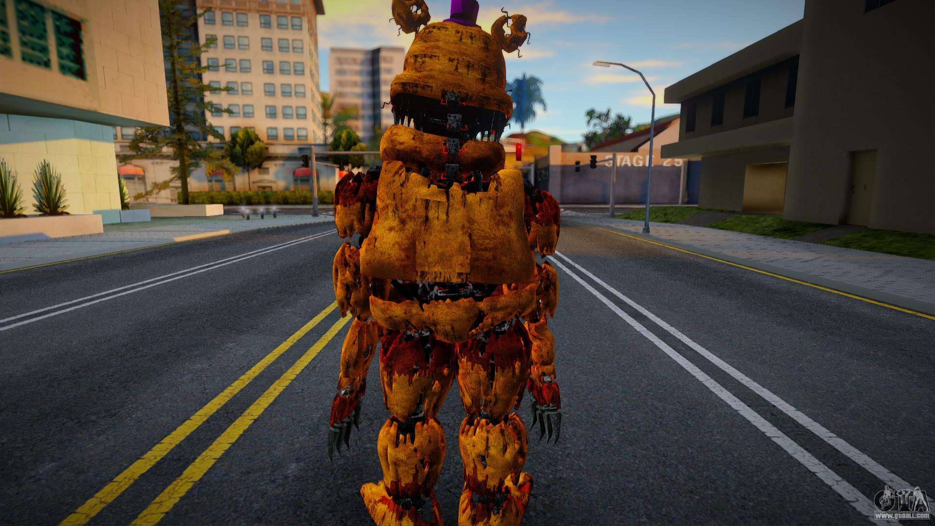 GTA San Andreas Nightmare Fredbear Mod 