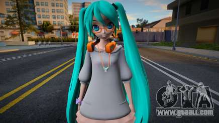 PDFT Hatsune Miku Out and About for GTA San Andreas