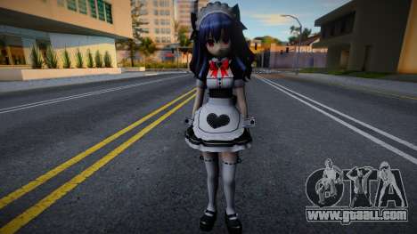 Uni (Maid Outfit) from Hyperdimension Neptunia for GTA San Andreas