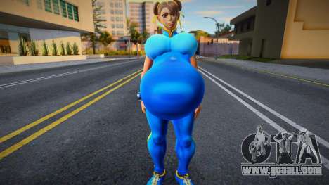 Chun Li Super Thicc With Big Belly for GTA San Andreas