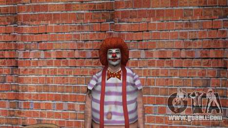 Clown from San Andeas for GTA Vice City