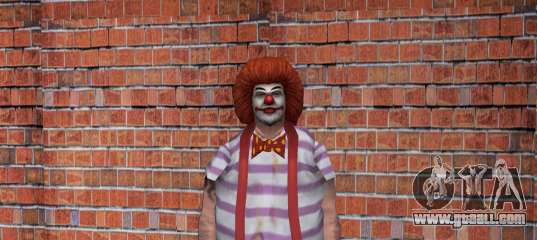 Clown from San Andeas for GTA Vice City